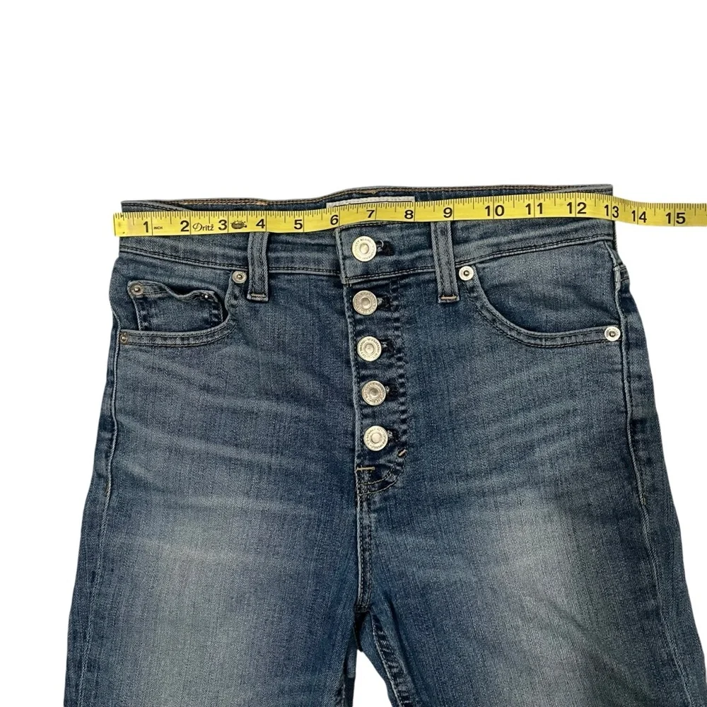 Lucky Brand Bridgette Button Fly Crop Skinny Jeans, Sz 2/26 - Picture 11 of 16
